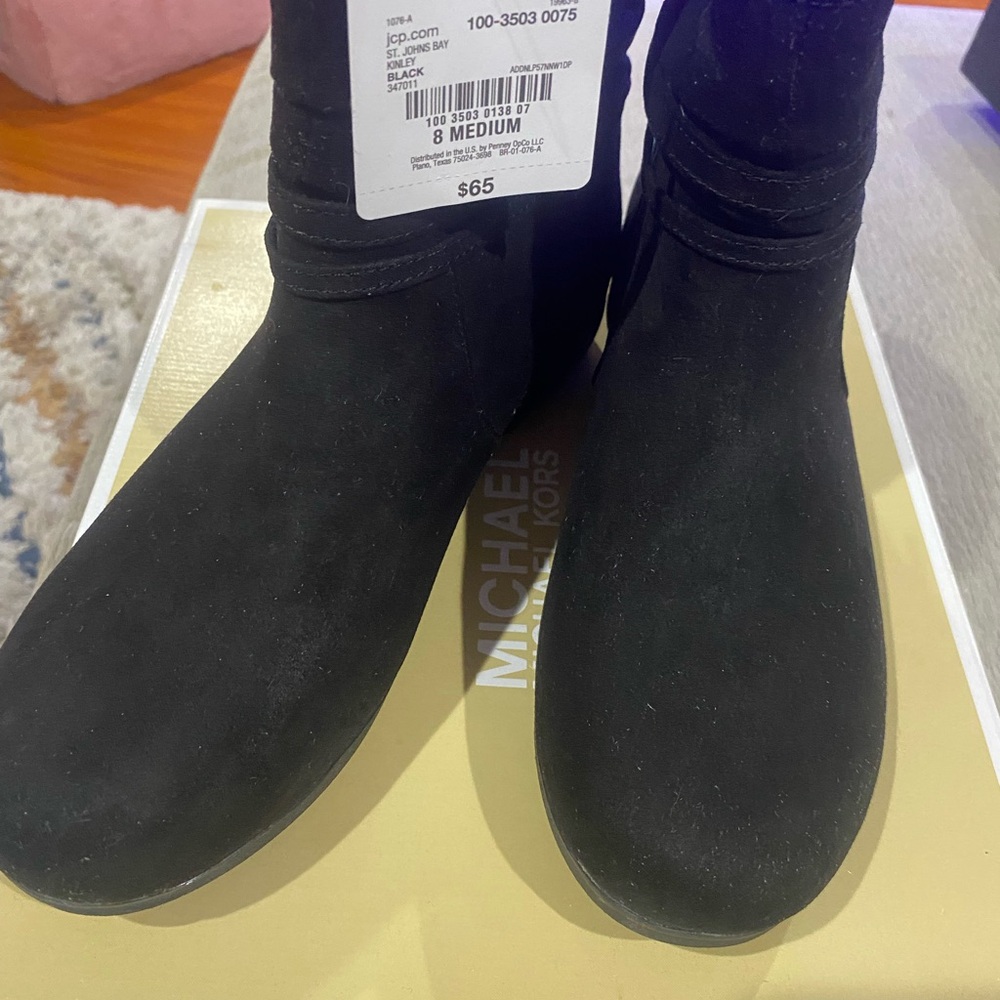 At. John’s Bay women’s ankle booties. Never worn